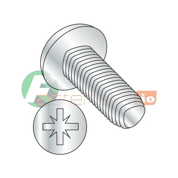 Newport Fasteners Thread Forming Screw, M2.5-0.45 x 16 mm, Zinc Plated Steel Pan Head Pozidriv Drive, 1000 PK 719376 - main